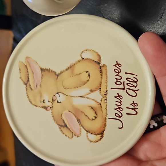 Vintage Jesus Loves Me mug set - Picture 5 of 6